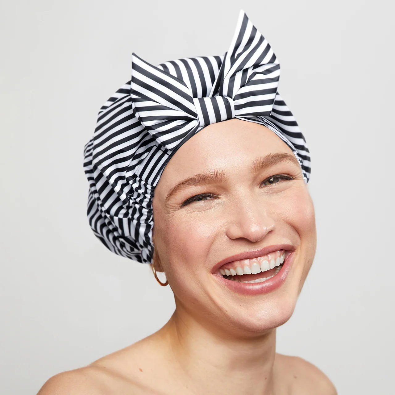 Stripped Shower Cap