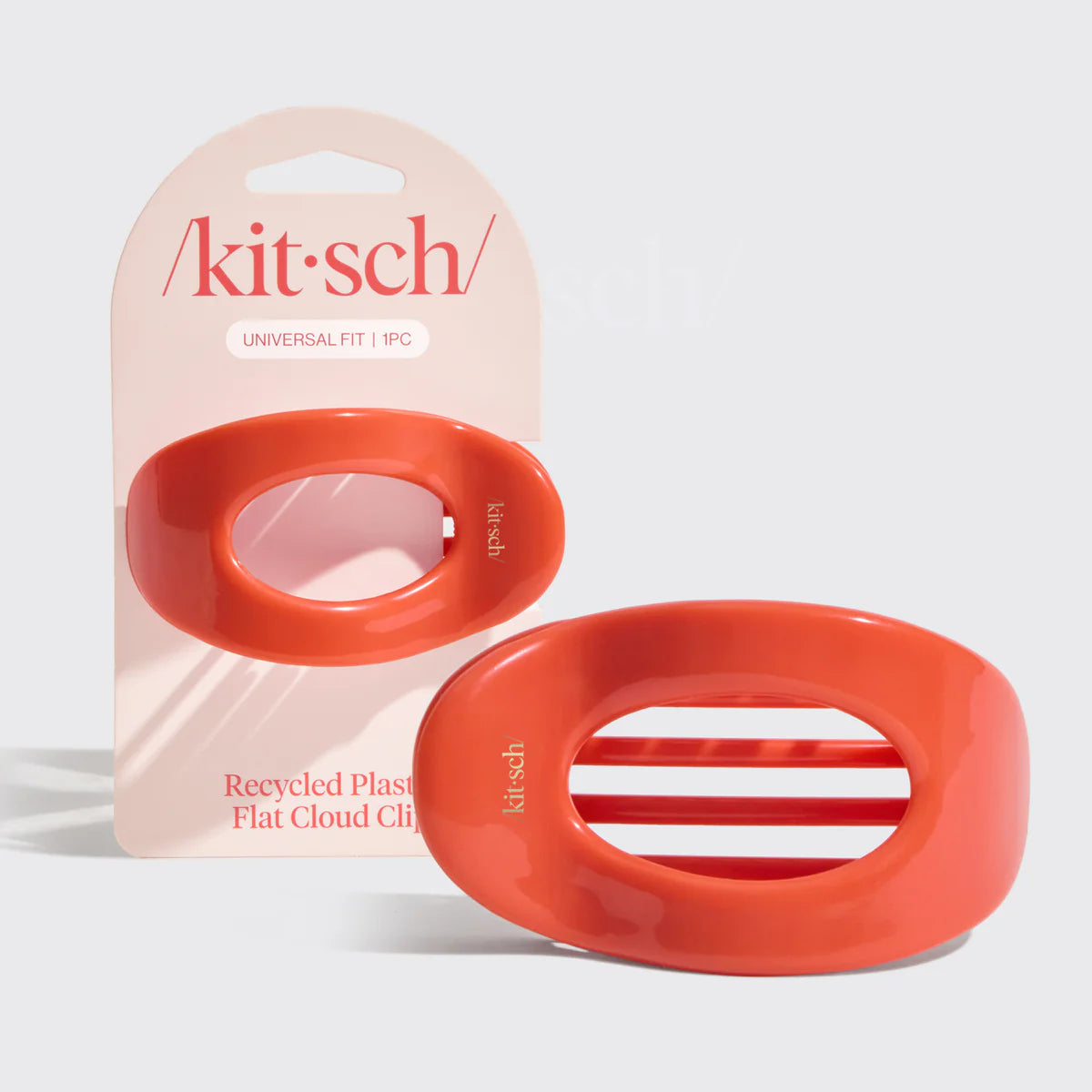 Cherry Recycled Plastic Flat Cloud Clip