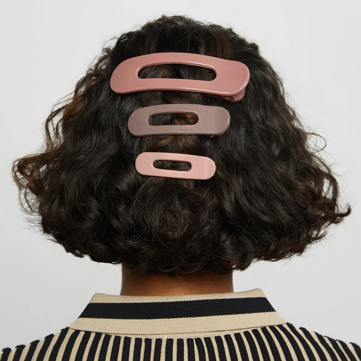 Glossy Terracotta Flat Lay Claw Clip Set of 3