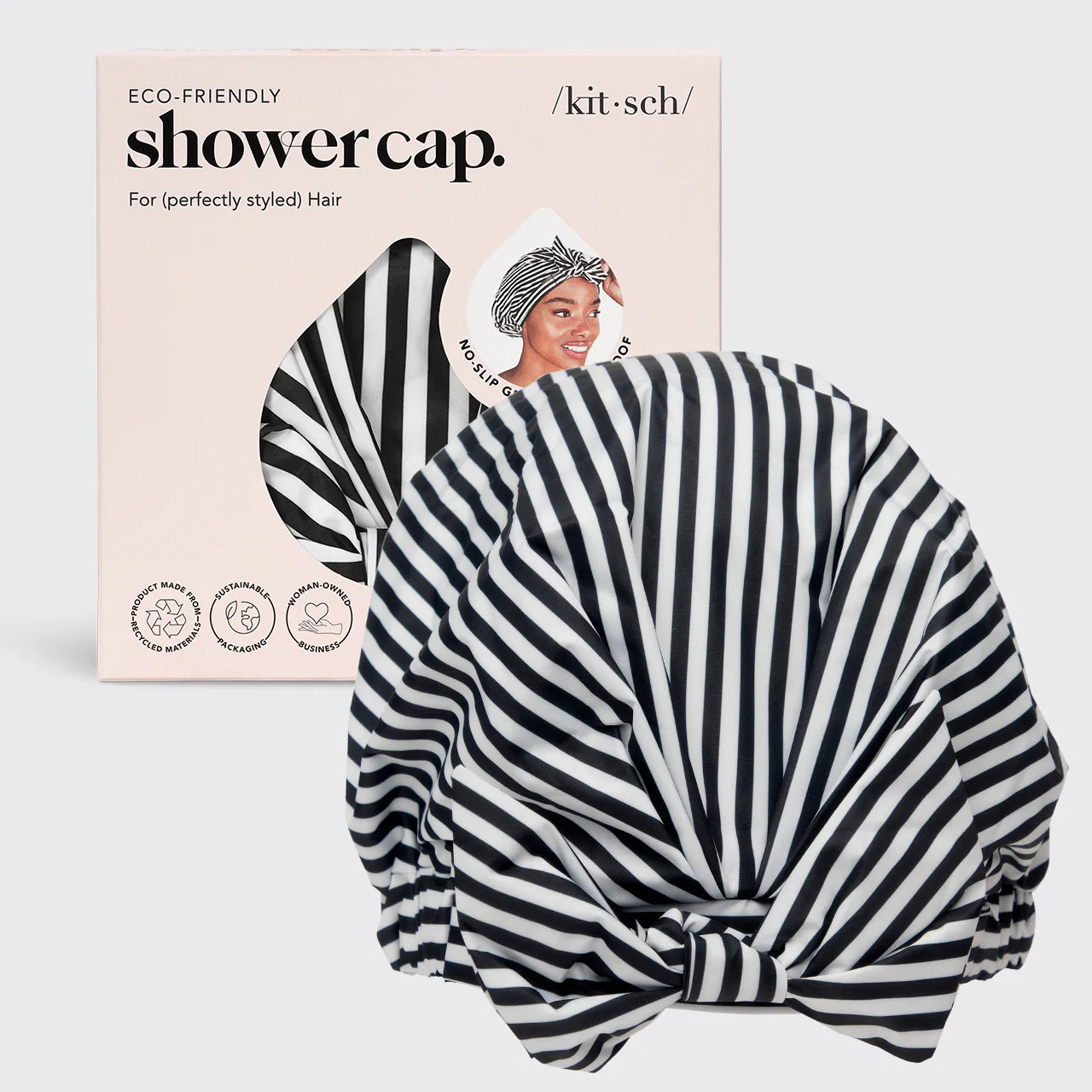 Stripped Shower Cap