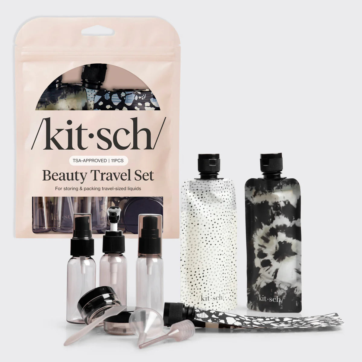 Travel Bottle Set - Black