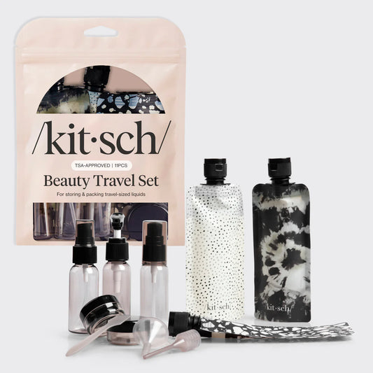 Travel Bottle Set - Black