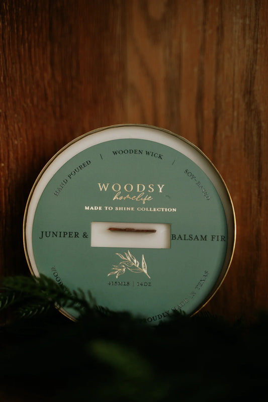 Juniper & Balsam Fir Brass Bowl Candle