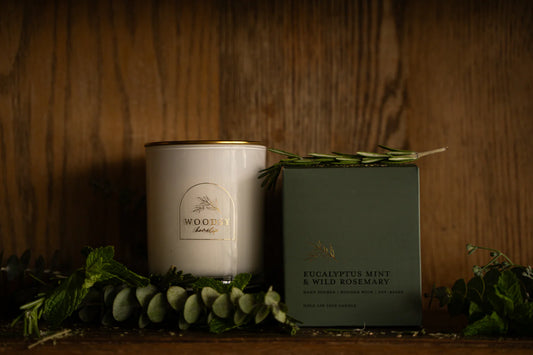 Eucalyptus Mint & Wild Rosemary 12 oz Glass Candle