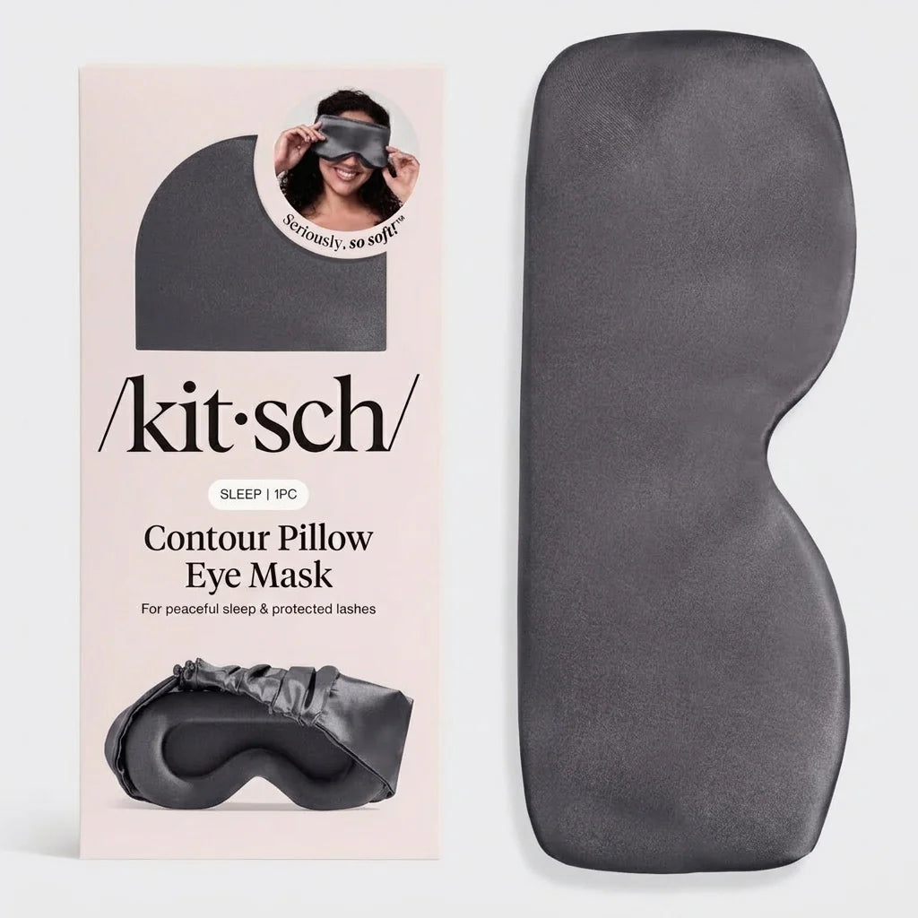 Contour Pillow Eye Mask-Charcoal