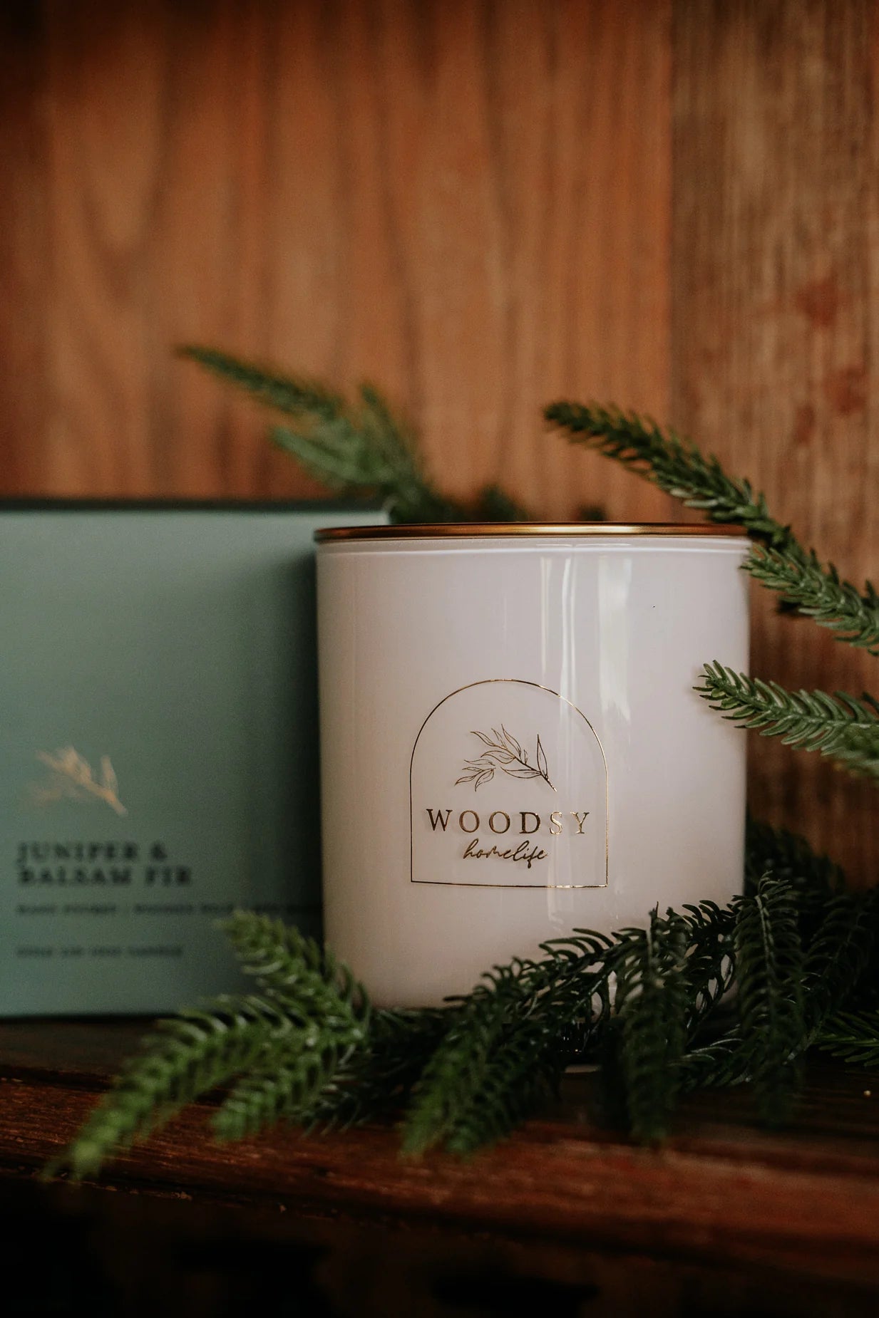 Juniper & Balsam Fir 12oz Glass Candle