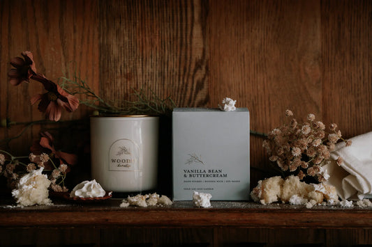 Vanilla Bean & Buttercream 12oz Glass Candle